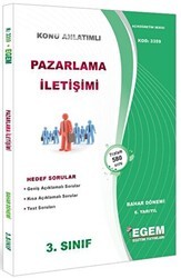 Egem Eğitim Yayınları 3. Sınıf 6. Yarıyıl Konu Anlatımlı Pazarlama İletişimi - Kod 3359 - Egem Eğitim Yayınları