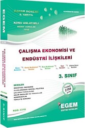 Egem Eğitim Yayınları 3. Sınıf Çalışma Ekonomisi ve Endüstri İlişkileri Konu Anlatımlı Soru Bankası - 1