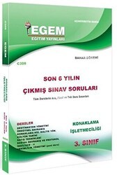 Egem Eğitim Yayınları 3. Sınıf Konaklama İşletmeciliği Son 6 Yılın Çıkmış Sınav Soruları - Kod C308 - Egem Eğitim Yayınları