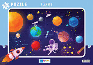 30 Parça Puzzle - Planets Gezegenler - 1