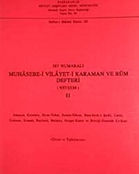 387 Numaralı Muhasebe-i Vilayet-i Karaman ve Rum Defteri 937-1530 - 2 - 1