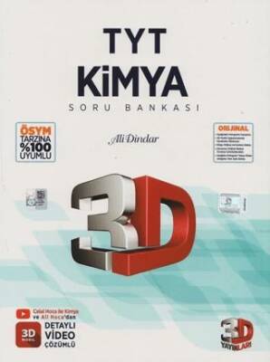 3D Yayınları TYT Kimya Soru Bankası - 1