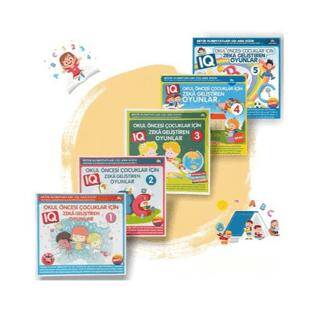 4-7 Yaş Çocuklar İçin IQ Zeka Geliştiren Oyunlar - 5 Kitap Takım - 1
