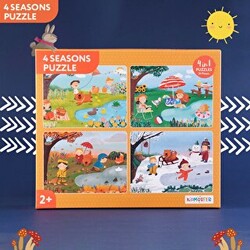 4 Seasons - 4 Mevsim 4`ü 1 Arada Puzzle - 1