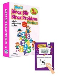 4. Sınıf Biraz Şiir Biraz Problem Kartları - Yaz Sil Kalemli - Martı Çocuk Yayınları