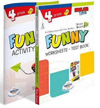 Öğretmen Evde Yayınları 4. Sınıf İngilizce Funny Worksheets and Test Book + Activity Book - 1