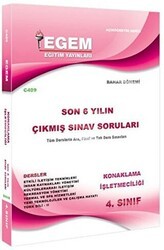 Egem Eğitim Yayınları 4. Sınıf Konaklama İşletmeciliği Son 6 Yılın Çıkmış Sınav Soruları - Kod C409 - Egem Eğitim Yayınları