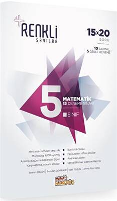 Mana Kitap 5. Sınıf Matematik 15 Deneme Sınavı - Renkli Sayılar - 1