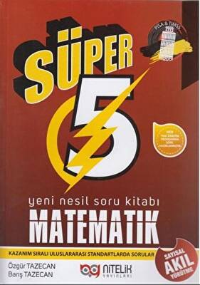 Nitelik Yayınları - Bayilik 5. Sınıf Matematik Süper Yeni Nesil Soru Kitabı - 1