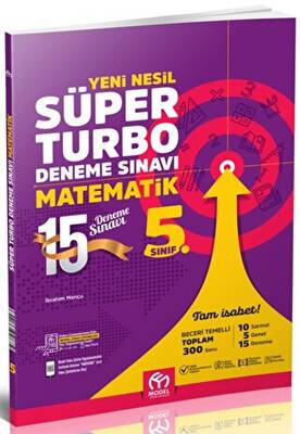 Model Eğitim Yayıncılık 5. Sınıf Matematik Yeni Nesil Süper Turbo Deneme Sınavı - 1