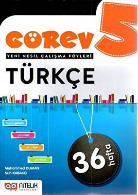 Nitelik Yayınları - Bayilik 5. Sınıf Türkçe Görev Yeni Nesil Çalışma Föyleri - 1