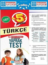 Evrensel İletişim Yayınları 5. Sınıf Türkçe Yaprak Test - 1