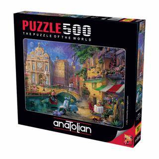 500 Parça Puzzle: Romantik Venedik - 1