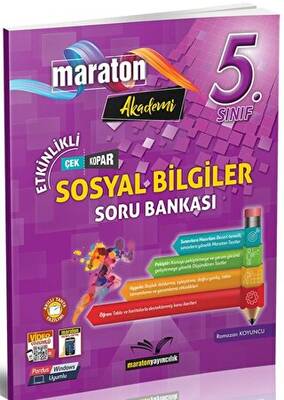 Maraton Yayıncılık 5. Sınıf Etkinlikli Sosyal Bilgiler Soru Bankası - 1