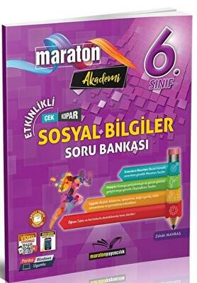 Maraton Yayıncılık 6. Sınıf Sosyal Bilgiler Etkinlikli Soru Bankası - 1