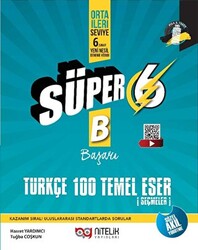 Nitelik Yayınları 6. Sınıf Süper Türkçe 100 Temel Eser Yeni Nesil Soru Kitabı - 1