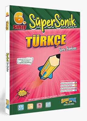 Süpersonik Yayınları 6. Sınıf Türkçe Soru Bankası - 1