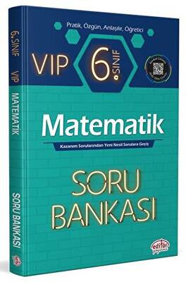 Editör Yayınevi 6. Sınıf VIP Matematik Soru Bankası - 1