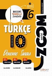 Günay Yayınları 6. Sınıf Zoom Serisi Türkçe 10`lu Deneme Sınavı - 1