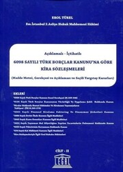 6098 Sayılı Türk Borçlar Kanunu`na Göre Kira Sözleşmeleri 2 Cilt Takım - 1