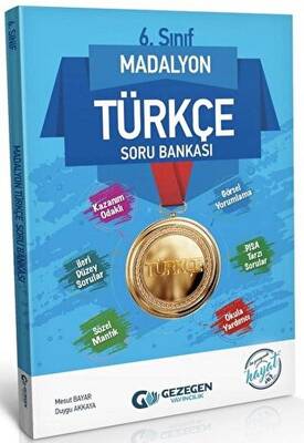 Gezegen Yayıncılık 6. Sınıf Madalyon Türkçe Soru Bankası - 1