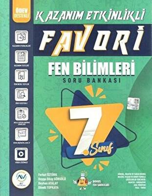 AV Yayınları 7. Sınıf Fen Bilimleri Favori Serisi Kazanım Etkinlikli Soru Bankası - 1