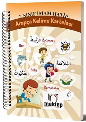 7. Sınıf İmam Hatip Arapça Kelime Kartelası - 1