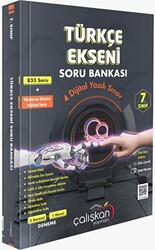 Çalışkan Yayınları 7. Sınıf Türkçe Ekseni Soru Bankası - 1