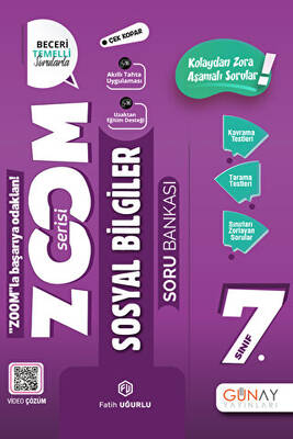Günay Yayınları 7. Sınıf Zoom Serisi Sosyal Bilgiler Soru Bankası - 1