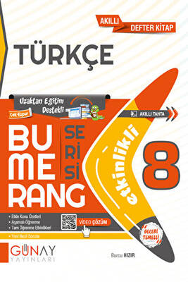 Günay Yayınları 8. Sınıf Bumerang Serisi Etkinlikli Türkçe - 1