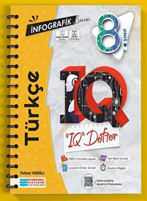 Evrensel İletişim Yayınları 8. Sınıf İnfografik Serisi Türkçe IQ Defter - 1
