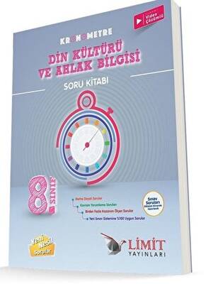 Limit Yayınları 8. Sınıf Kronometre Din Kültürü ve Ahlak Bilgisi Soru Kitabı - 1