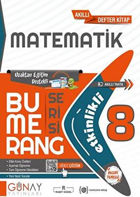 Günay Yayınları 8. Sınıf LGS Bumerang Serisi Matematik Soru Bankası - 1