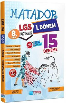 Evrensel İletişim Yayınları 8. Sınıf LGS Matematik 1. Dönem 15 Deneme - 1