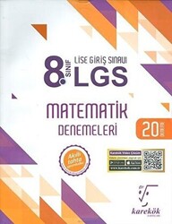 Karekök Yayıncılık 8. Sınıf LGS Matematik Denemeleri - 1