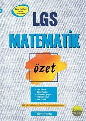 Pano Yayınevi 8. Sınıf LGS Matematik Özet - 1