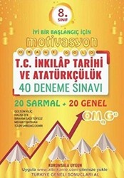 Omage Yayınları 8. Sınıf Omage Motivasyon T.C. İnkılap Tarihi ve Atatürkçülük 40 Deneme Sınavı 20 Sarmal + 20 Genel - 1