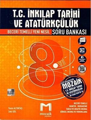 Mozaik Yayınları 8. Sınıf LGS TC İnkılap Tarihi ve Atatürkçülük Soru Bankası - 1