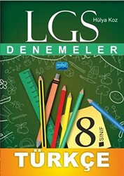 Nobel Sınav Yayınları 8. Sınıf LGS Türkçe Denemeler - 1