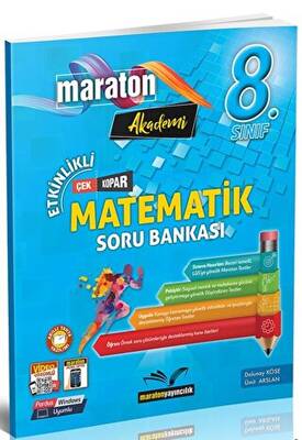 Maraton Yayıncılık 8. Sınıf Matematik Etkinlikli Soru Bankası - 1