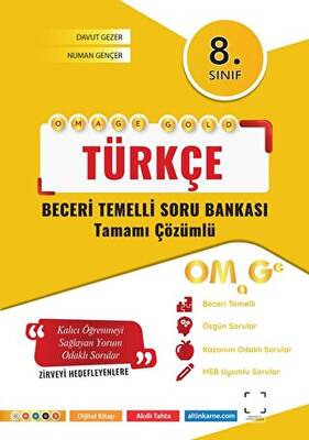 Omage Yayınları 8. Sınıf Omage Gold Türkçe Soru Bankası - 1