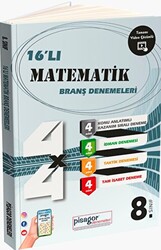 Zeka Küpü Yayınları 8. Sınıf Pisagor 16`lı Matematik Branş Denemeleri - 1