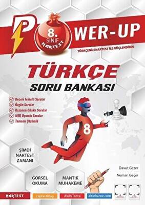 Nartest Yayınevi 8. Sınıf Power-Up Türkçe Soru Bankası - 1