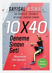 Tudem Yayınları - Bayilik 8. Sınıf Sayısal 10x40 Deneme Sınavı Seti - 1