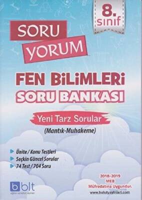 Bulut Eğitim ve Kültür Yayınları 8. Sınıf Soru Yorum Fen Bilimleri Soru Bankası - 1