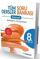 Tudem Yayınları 8. Sınıf Tüm Dersler Sayısal Soru Bankası - 1