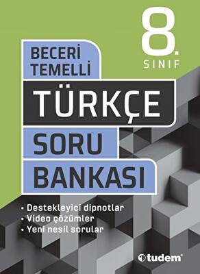 Tudem Yayınları - Bayilik 8. Sınıf Türkçe Beceri Temelli Soru Bankası - 1
