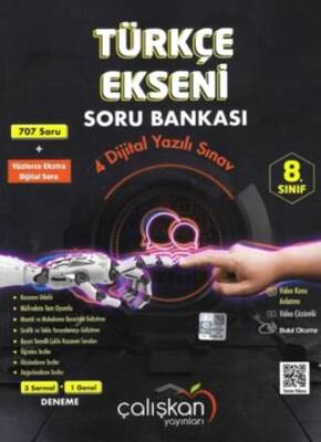 Çalışkan Yayınları 8. Sınıf Türkçe Ekseni Soru Bankası - 1