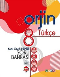 Gama Yayınları 8. Sınıf Türkçe Orjin Konu Özetli Etkinlikli Soru Bankası Gama Okul Yayınları - 1