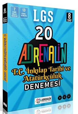 Adrenalin Yayınları 8. Sınıf T.C.  İnkilap Tarihi Ve Atatürkçülük 20  Li Branş Deneme - 1